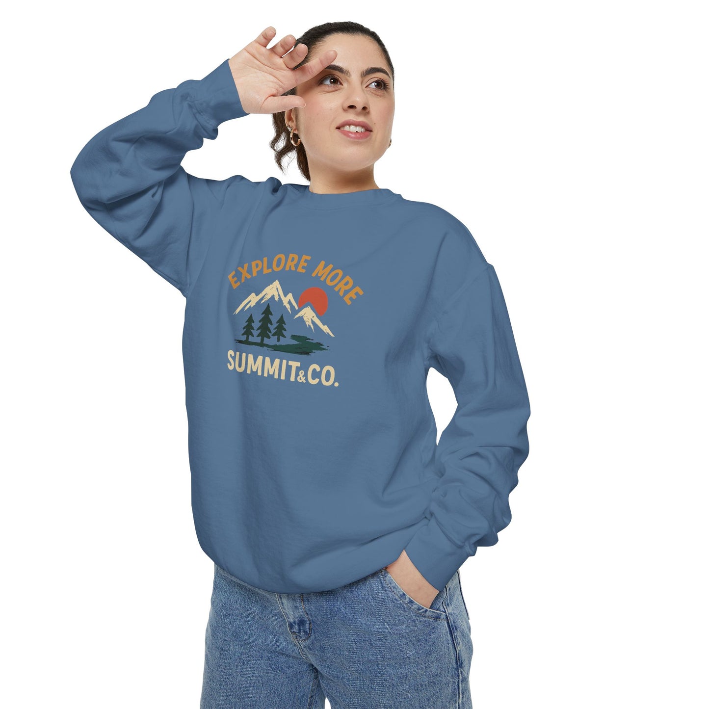 Women's Garment-Dyed Explore More Sweatshirt
