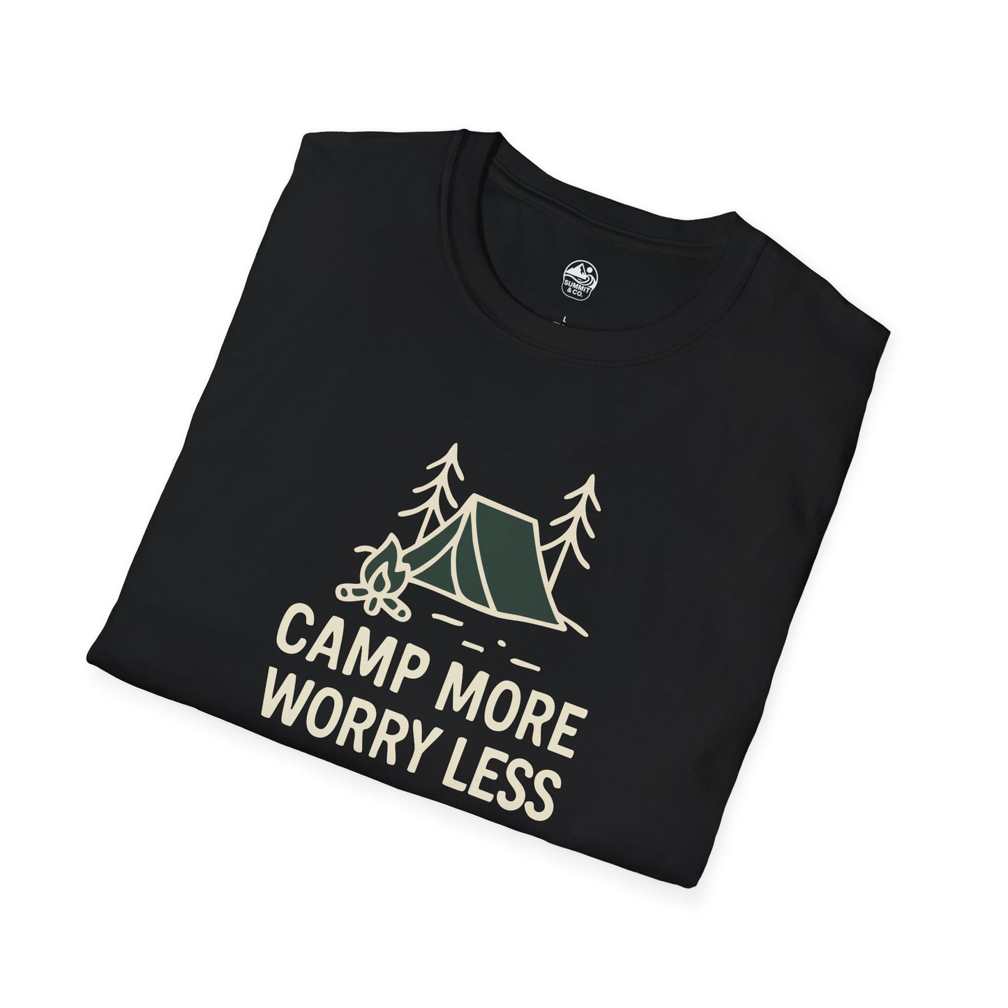Summit&Co. Softstyle Tee-Camp More Worry Less