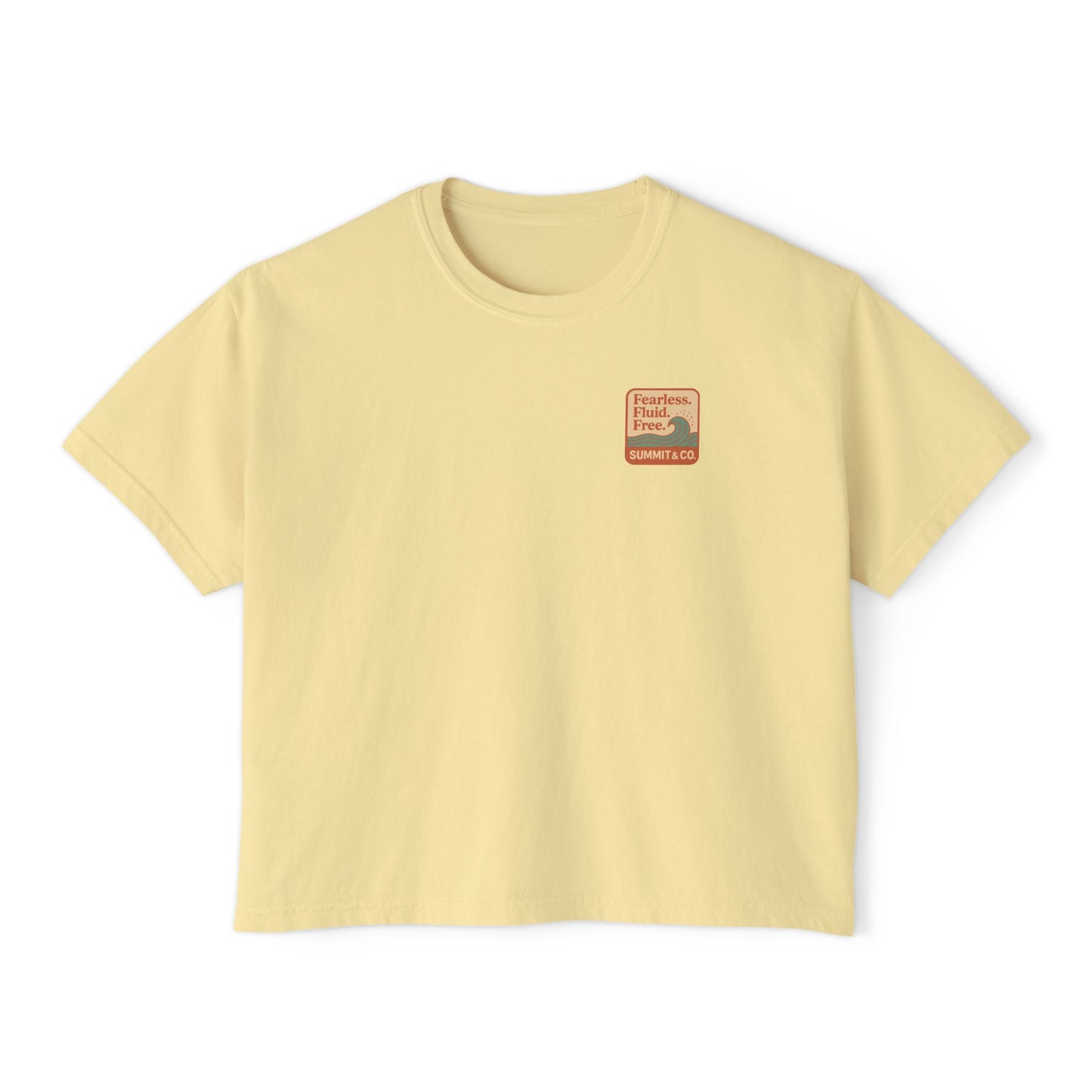 Summit&Co. Women Boxy Tee Fearless Fluid Free