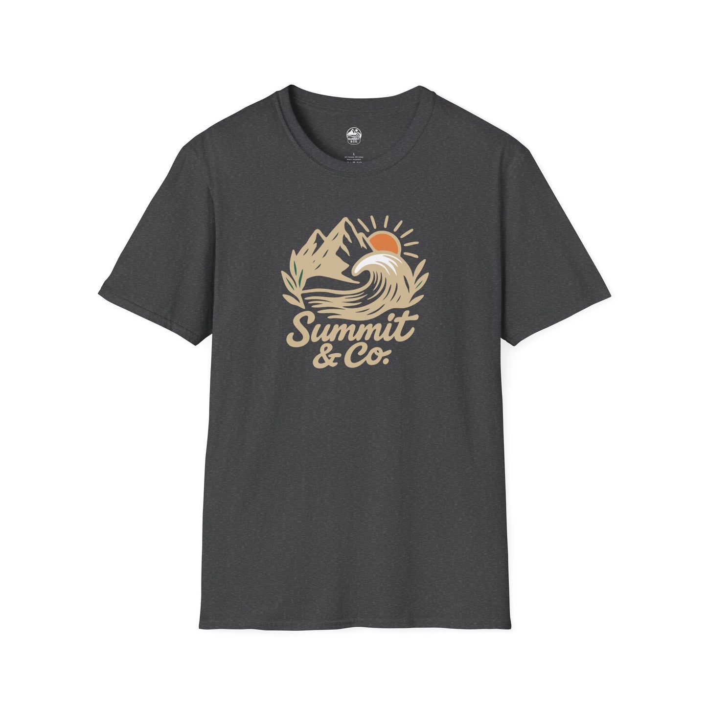 Summit&Co. Softstyle Tee-Brushed Mountains