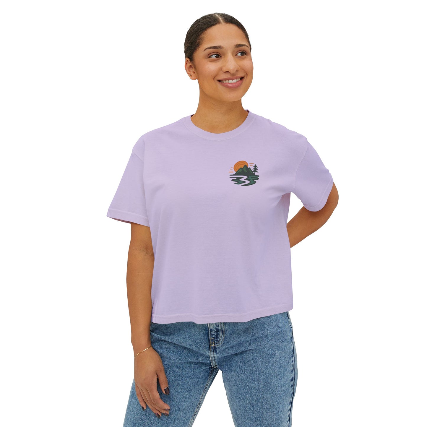 Summit&Co. Women Boxy Tee-Pastel