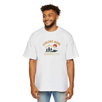 Men's Heavy Oversized Tee-Explore More