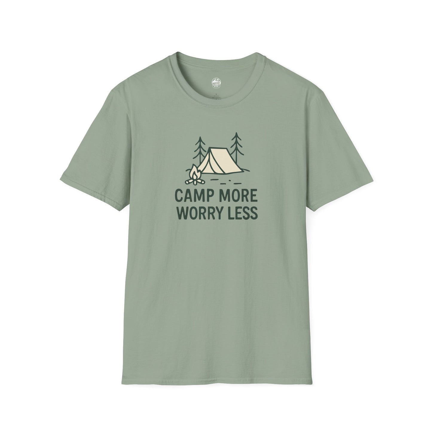 Summit&Co. Softstyle Tee-Camp More Worry Less