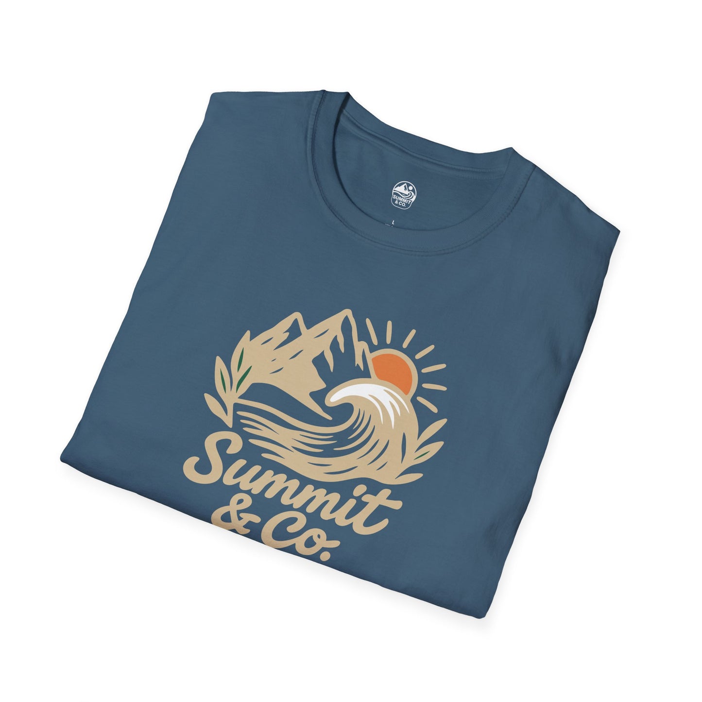 Summit&Co. Softstyle Tee-Brushed Mountains