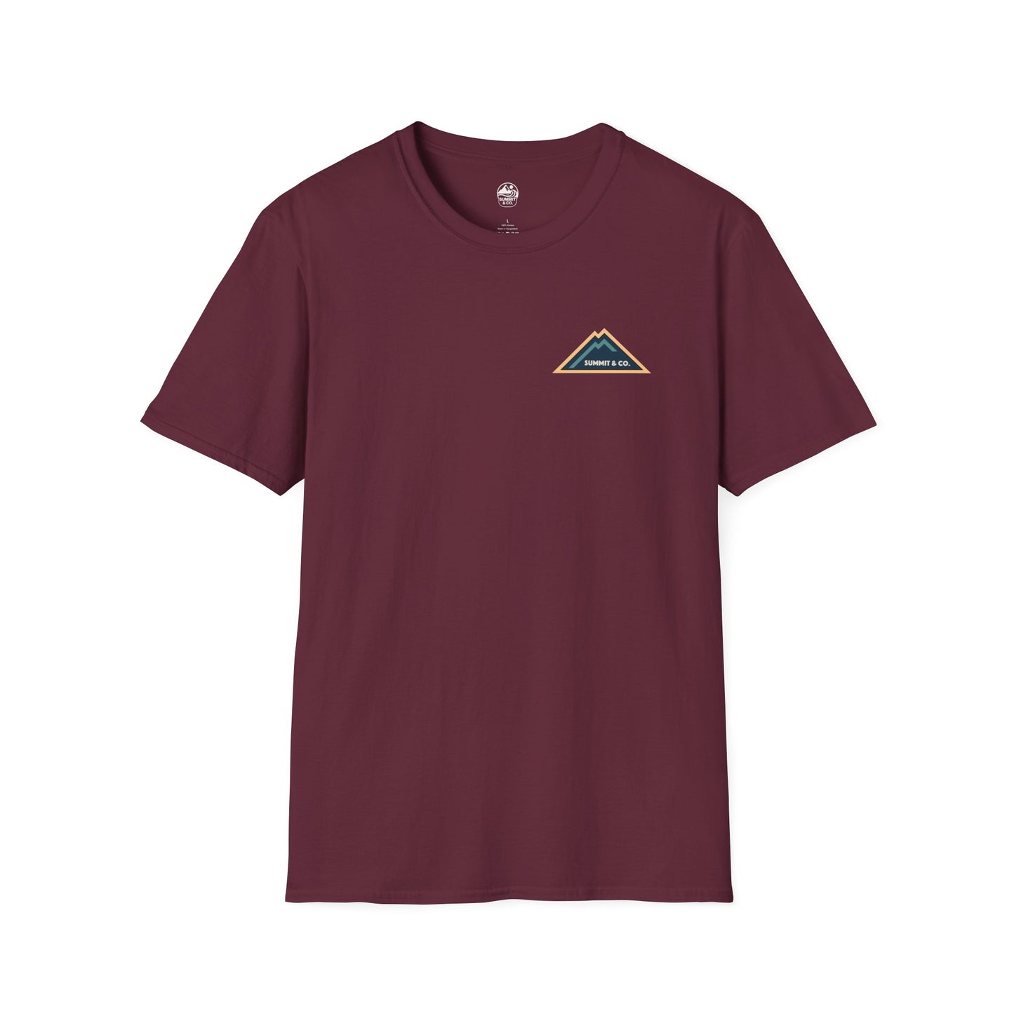 Summit&Co. Softstyle Tee-Mountain& Line