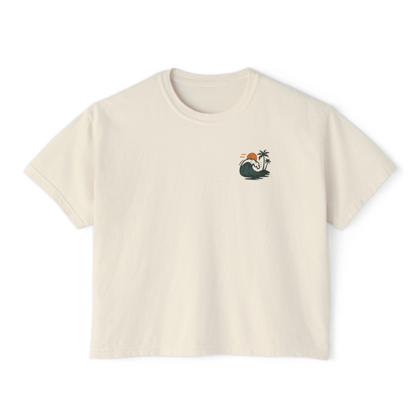 Summit&Co. Women Boxy Tee-Pastel Wavey
