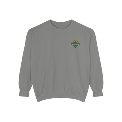 Unisex Garment-Dyed Diamond Sweatshirt