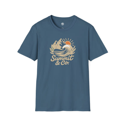 Summit&Co. Softstyle Tee-Brushed Mountains