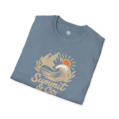 Summit&Co. Softstyle Tee-Brushed Mountains