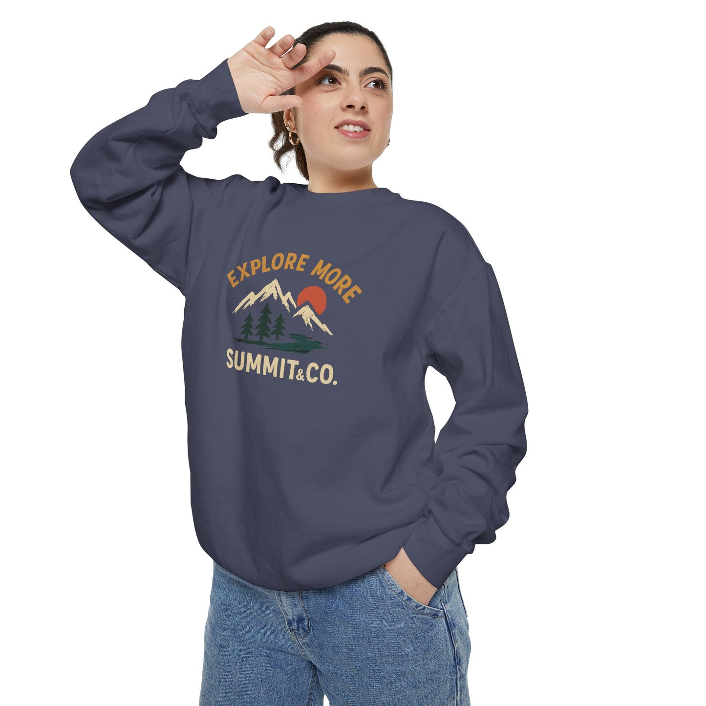 Women's Garment-Dyed Explore More Sweatshirt