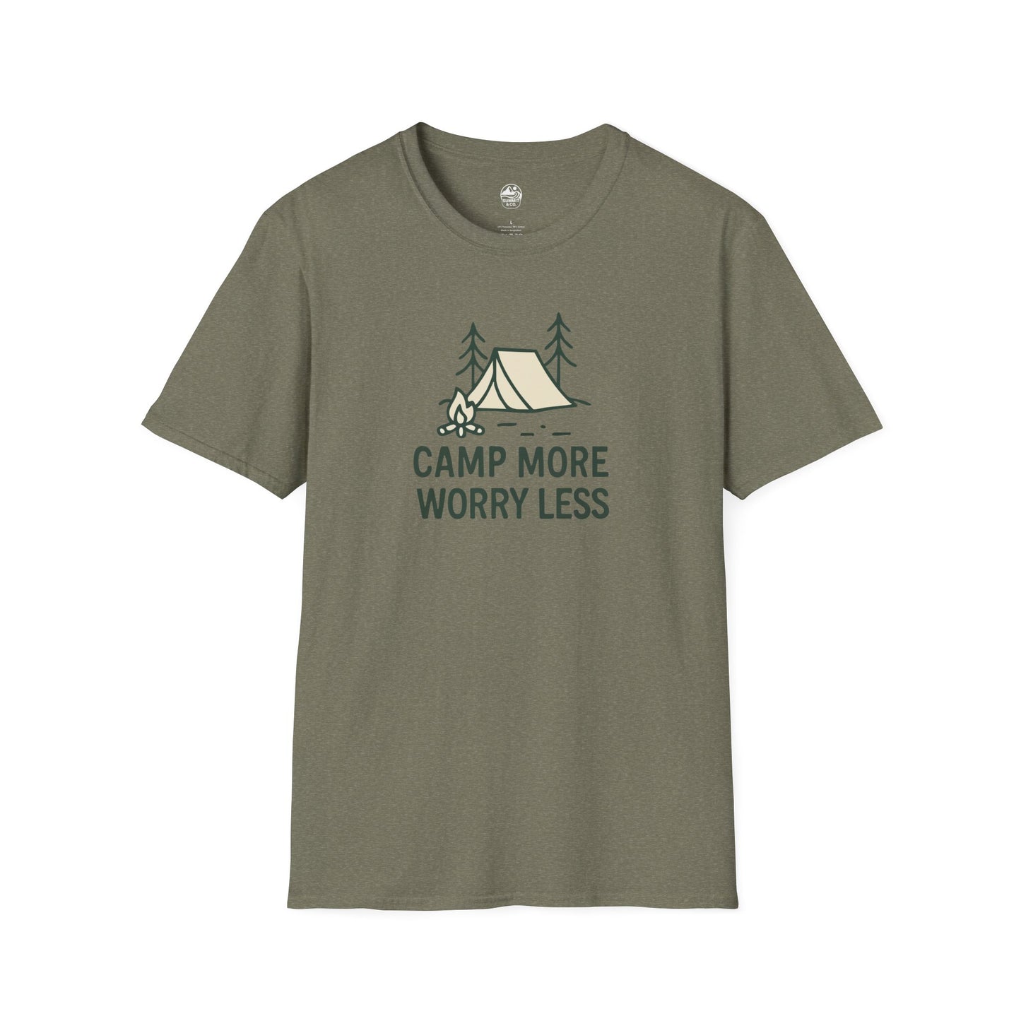 Summit&Co. Softstyle Tee-Camp More Worry Less