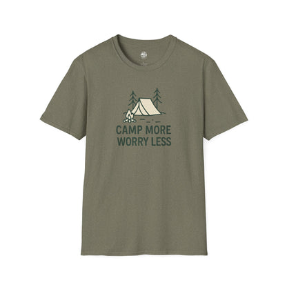 Summit&Co. Softstyle Tee-Camp More Worry Less