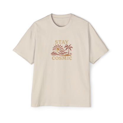 Men's Heavy Oversized Tee-Stay Cosmic