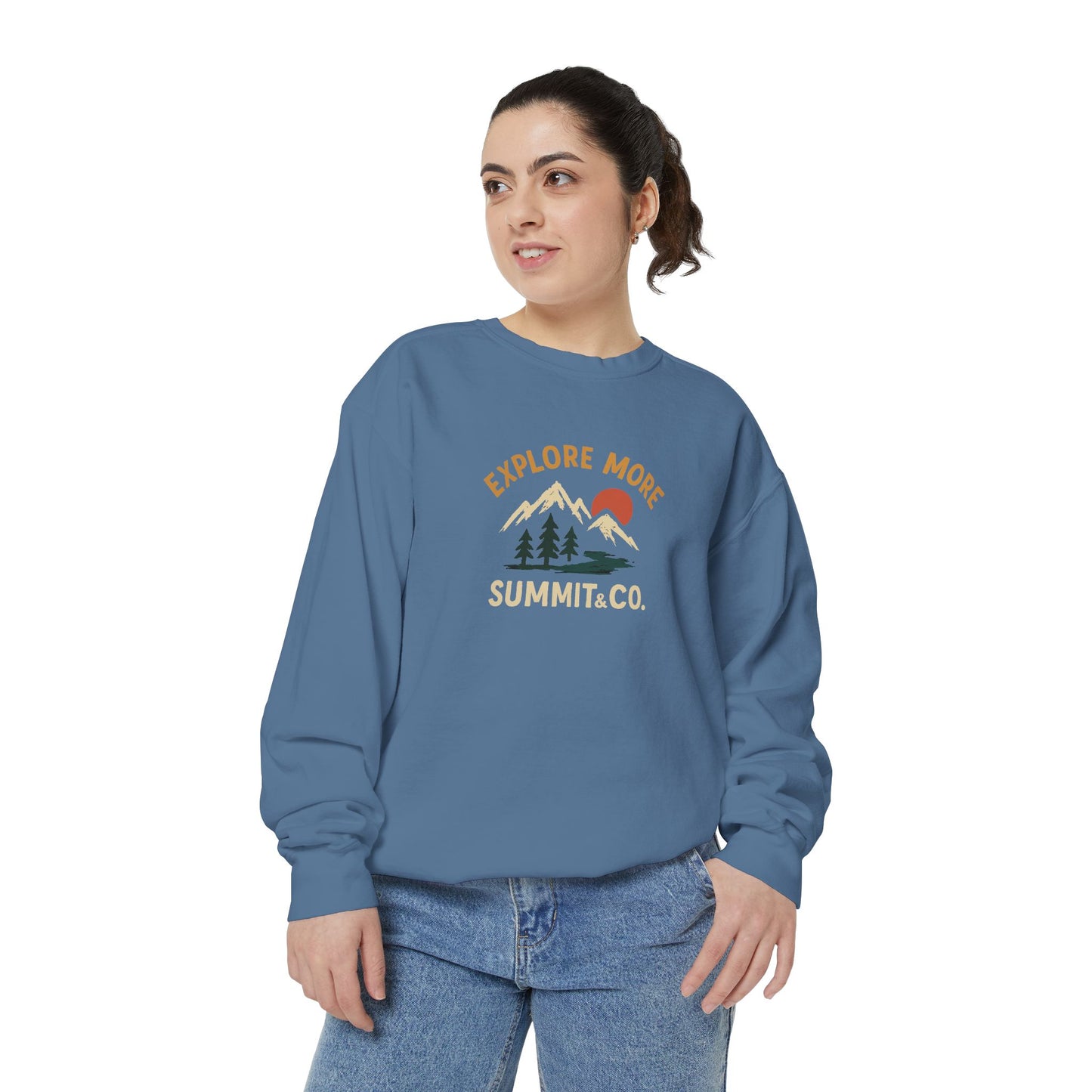 Women's Garment-Dyed Explore More Sweatshirt