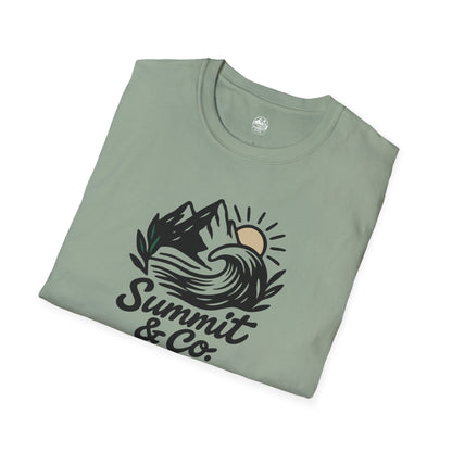 Summit&Co. Softstyle Tee-Brushed Mountains