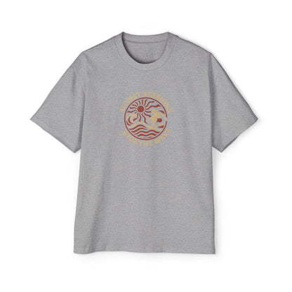 Men's Heavy Oversized Tee -Ride The Wave T-Shirt