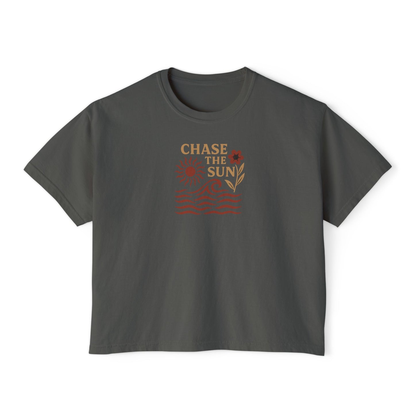 Summit&Co. Women Boxy Tee-Chase The Sun