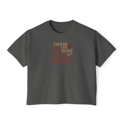 Summit&Co. Women Boxy Tee-Chase The Sun
