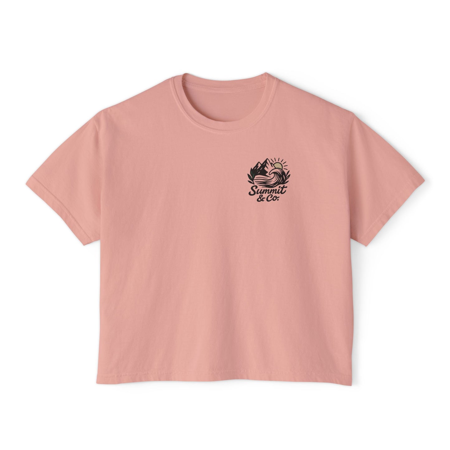 Summit&Co. Women Boxy Tee-Brushy Mountain