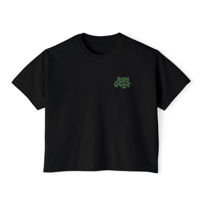 Summit&Co. Women Boxy Tee-Happy Camper