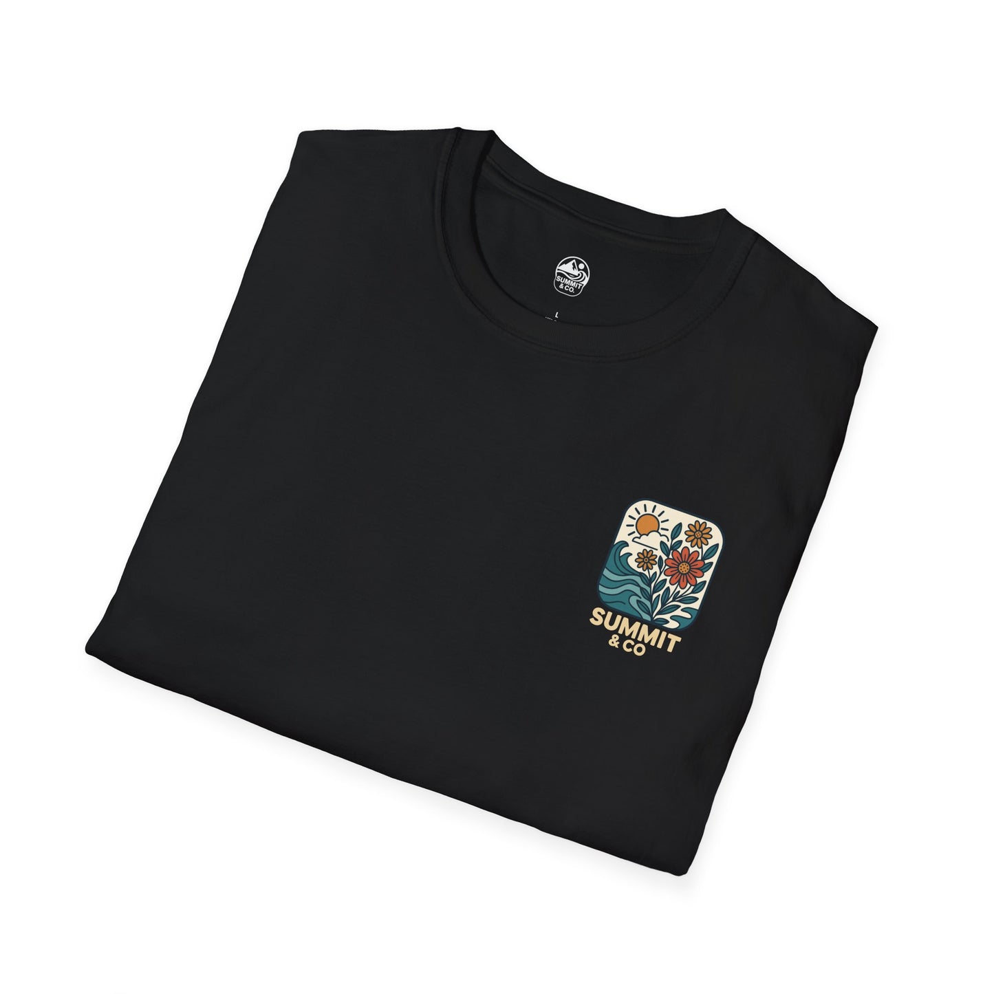 Summit&Co. Softsyle Tee-Floral Logo