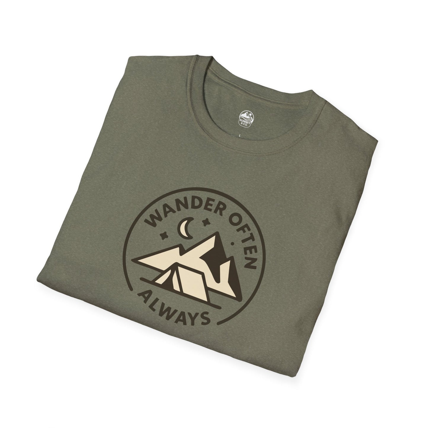 Summit&Co.  Softstyle Tee-Wander Often Always