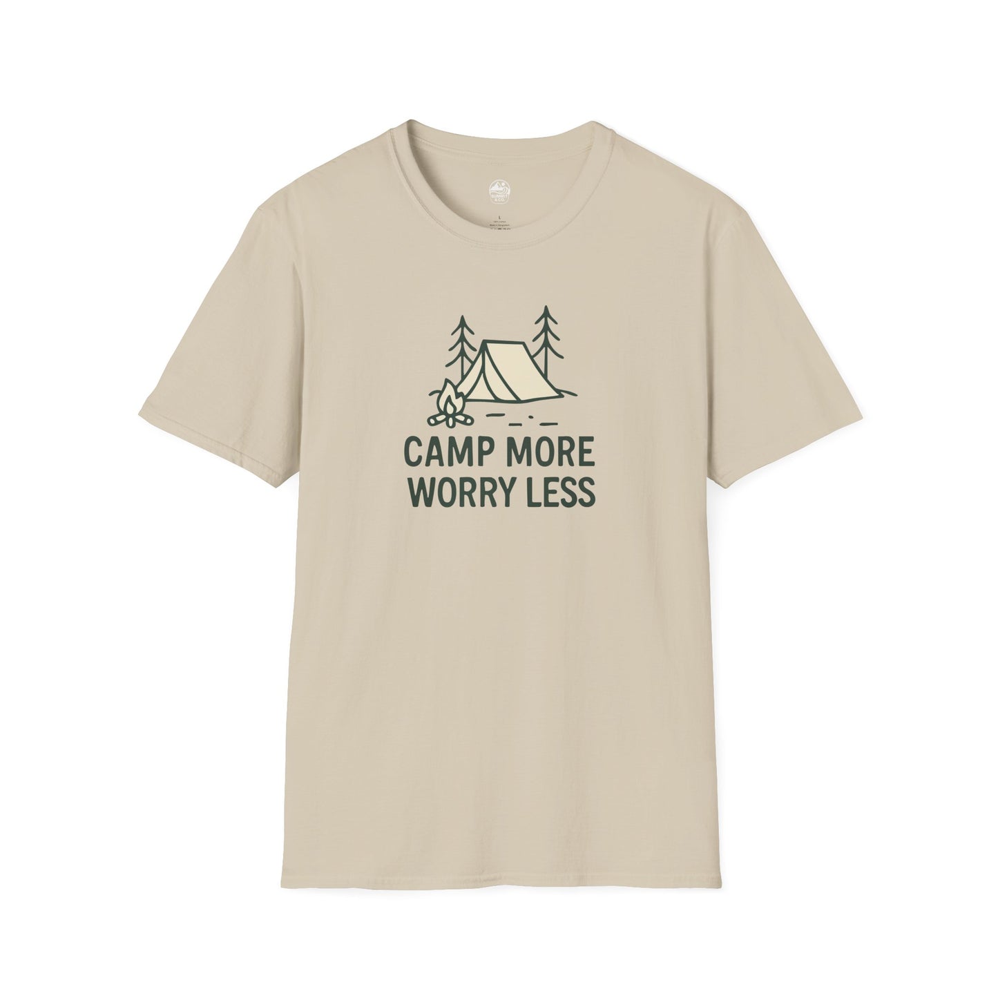 Summit&Co. Softstyle Tee-Camp More Worry Less