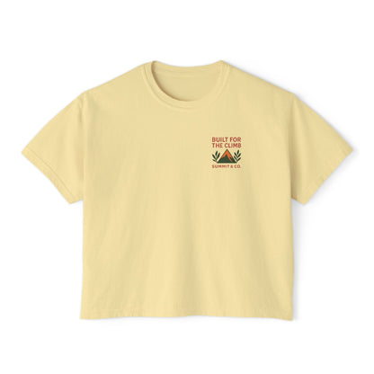 Summit&Co. Women Boxy Tee-Built For the Climb