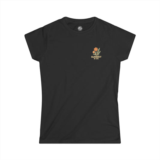 Summit&Co. Women's Slim Floral Tee