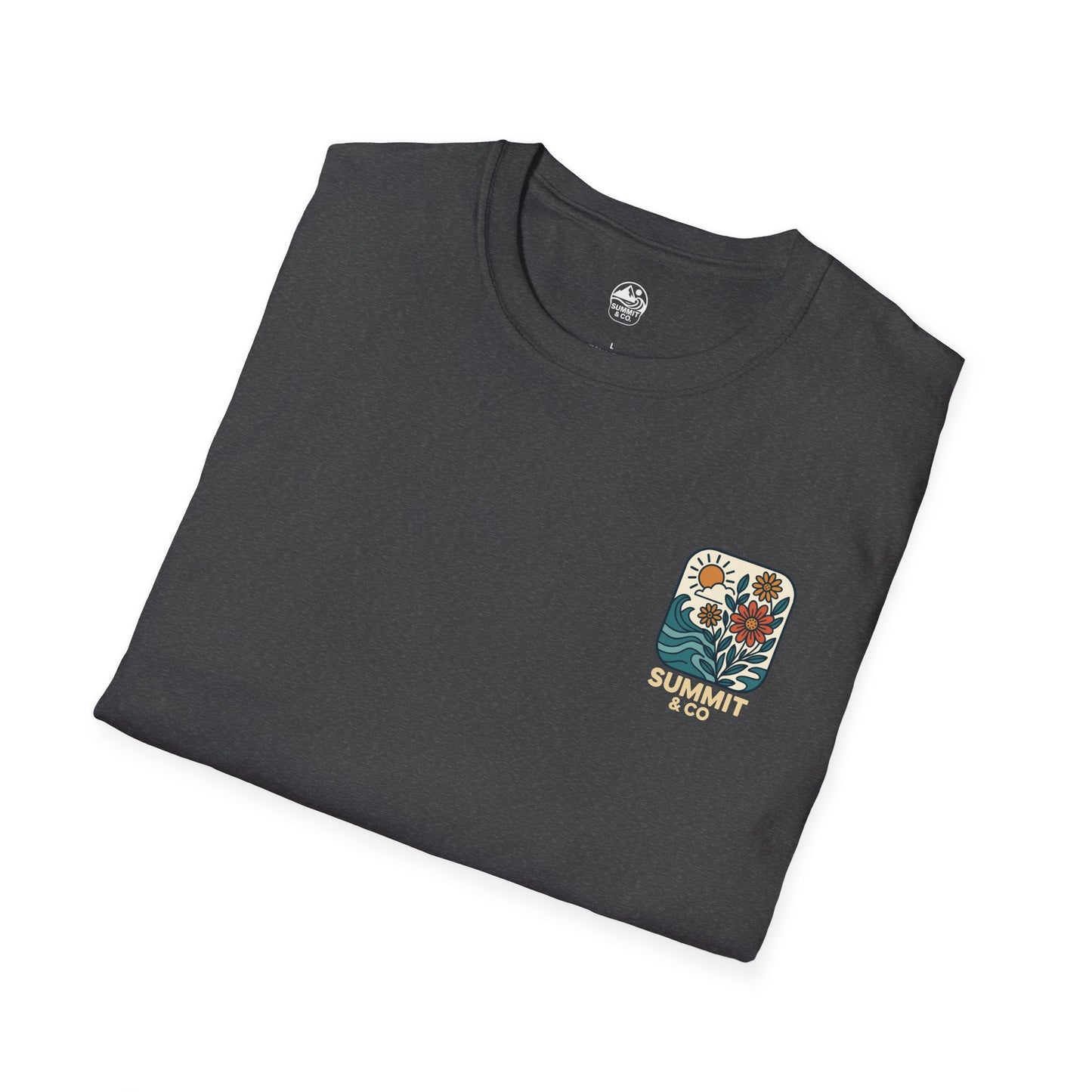 Summit&Co. Softsyle Tee-Floral Logo