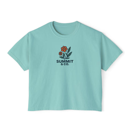 Summit&Co.Women Boxy Tee Floral