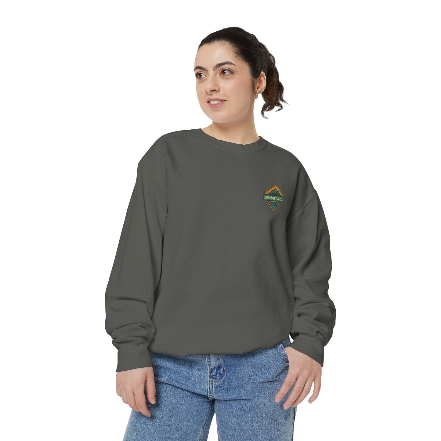Women's Garment-Dyed Diamond Sweatshirt