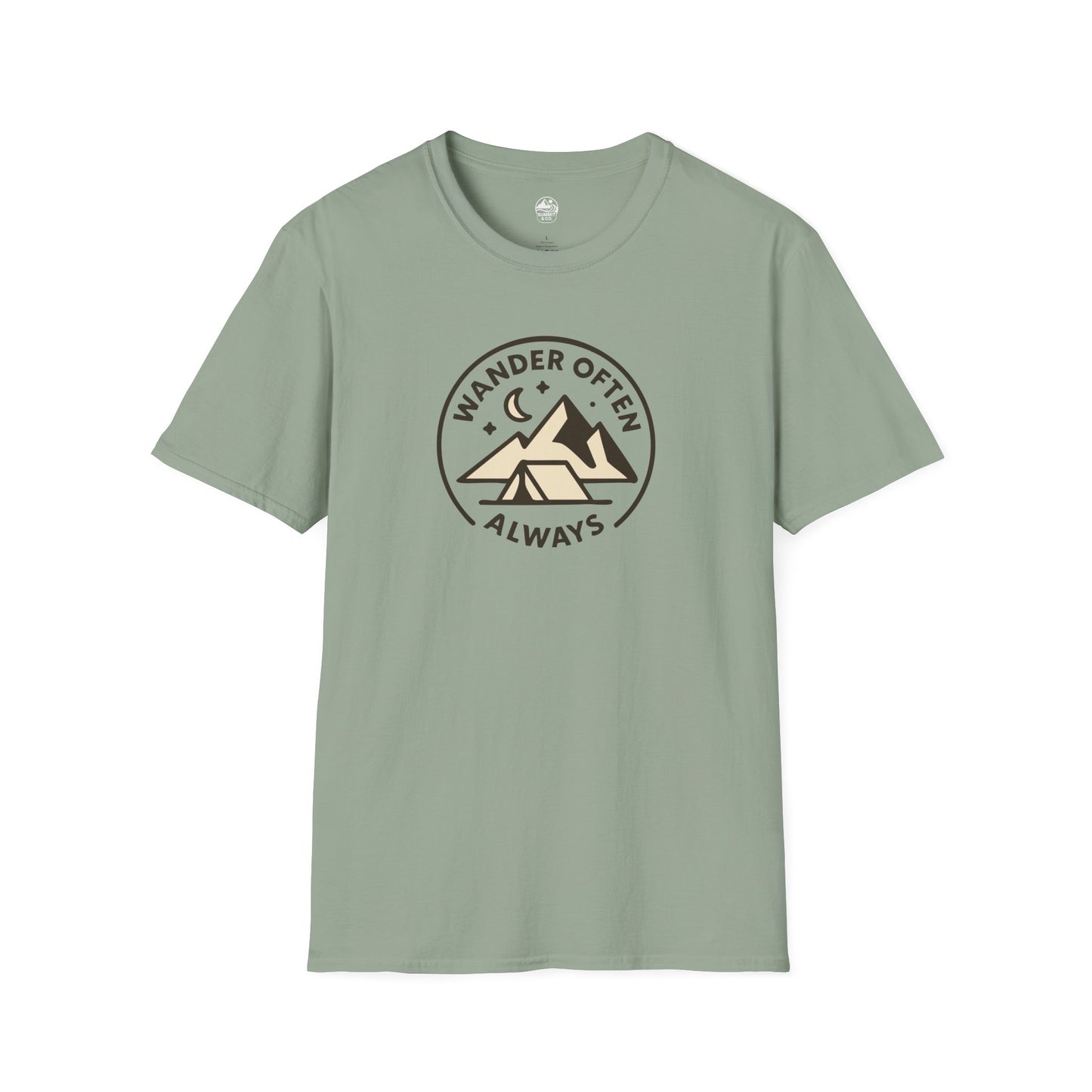 Summit&Co.  Softstyle Tee-Wander Often Always
