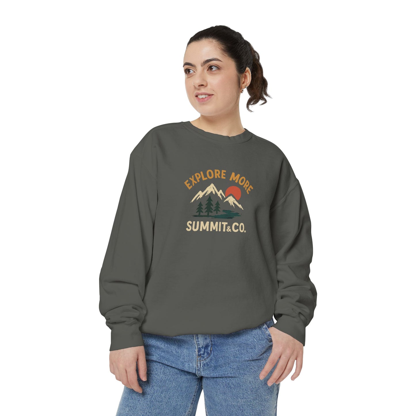 Women's Garment-Dyed Explore More Sweatshirt