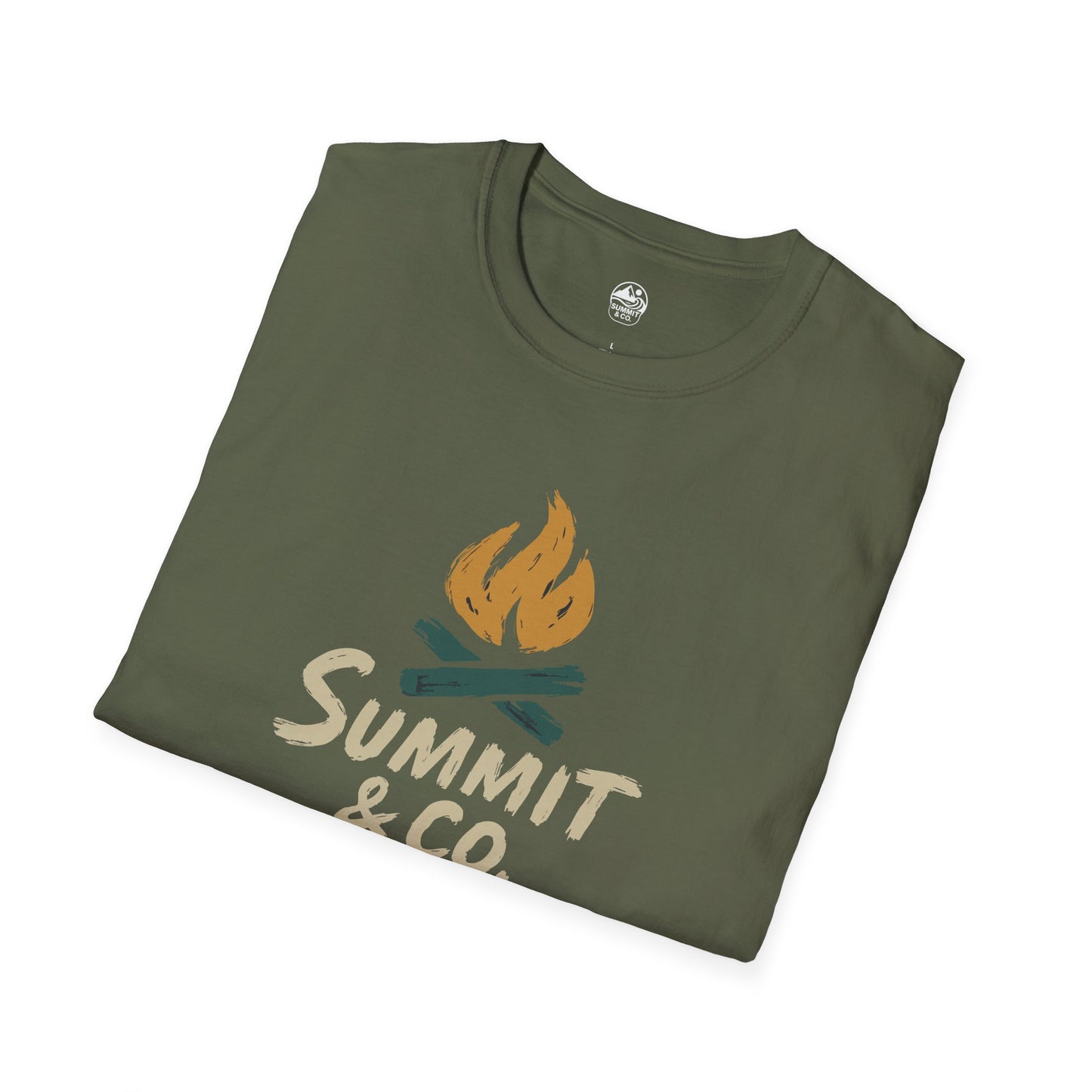 Summit&Co. Softstyle Tee- Brushed Fire