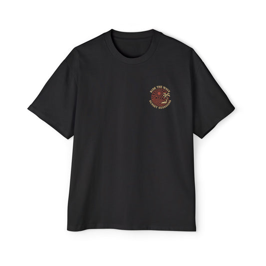 Men's Heavy Oversized Tee - Sunset Sessions