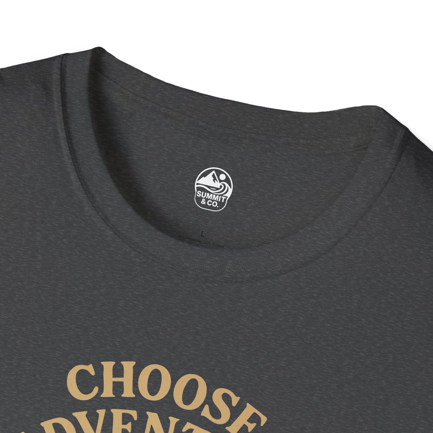 Summit&Co. Softstyle Tee-Choose Adventure (Back)