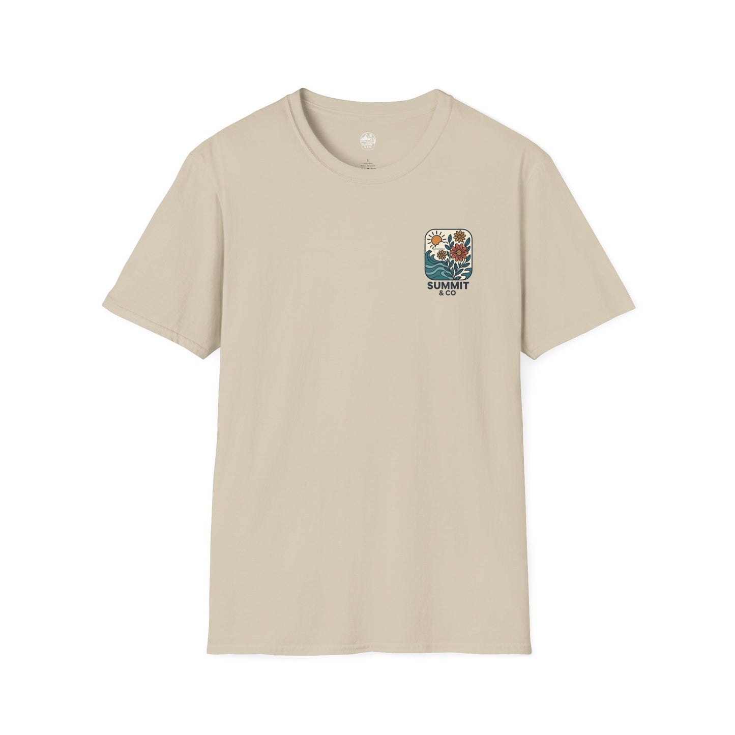 Summit&Co. Softsyle Tee-Floral Logo