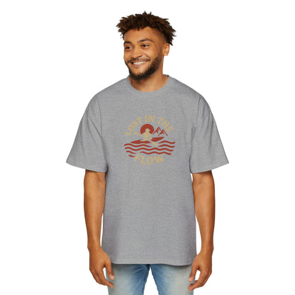 Men's Heavy Oversized Tee - Lost In the Flow T-Shirt