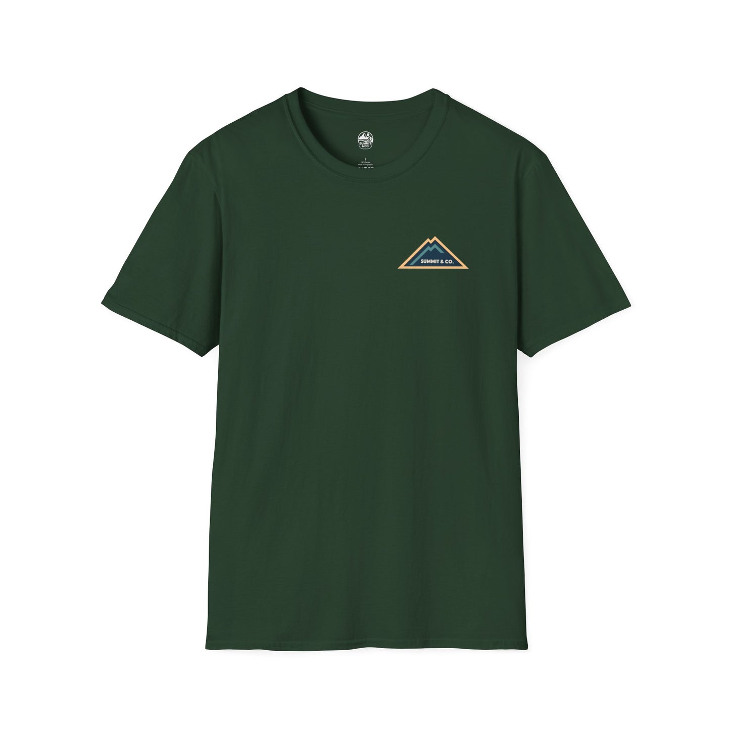 Summit&Co. Softstyle Tee-Mountain& Line
