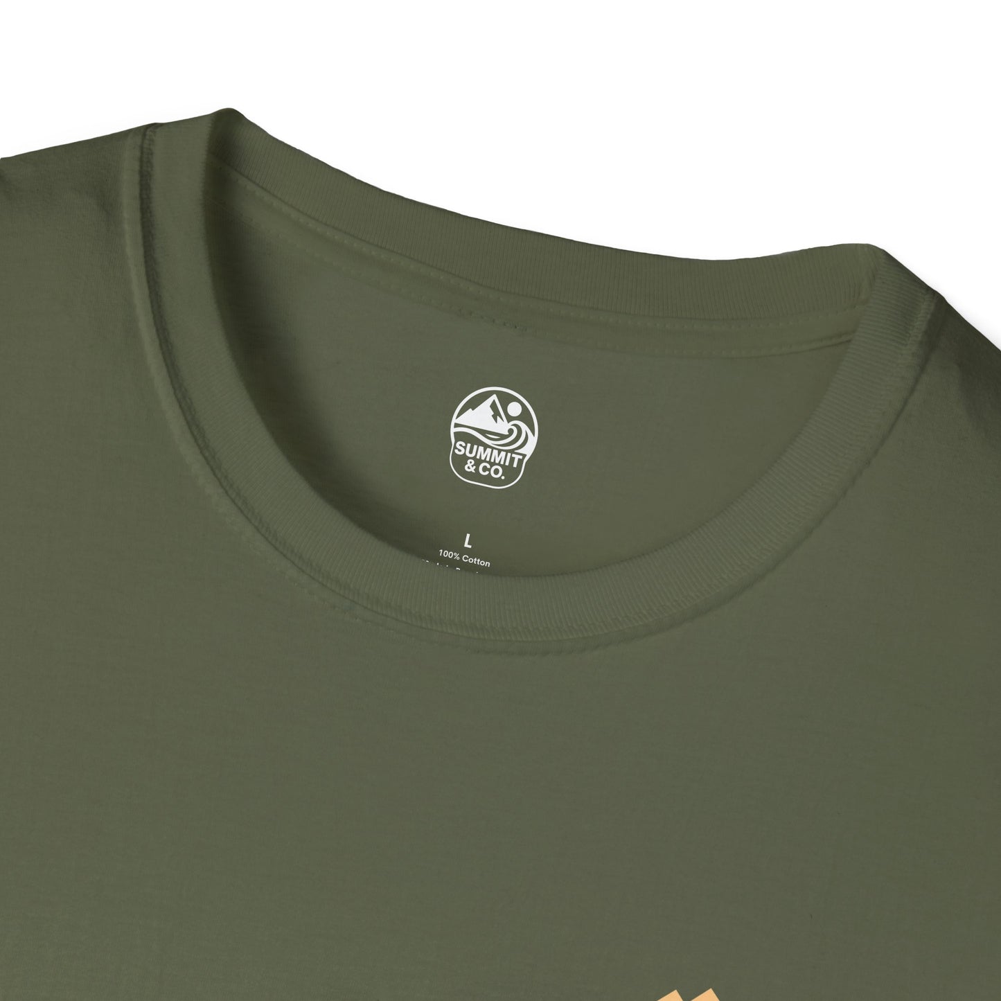 Summit&Co. Softstyle Tee-Mountain& Line