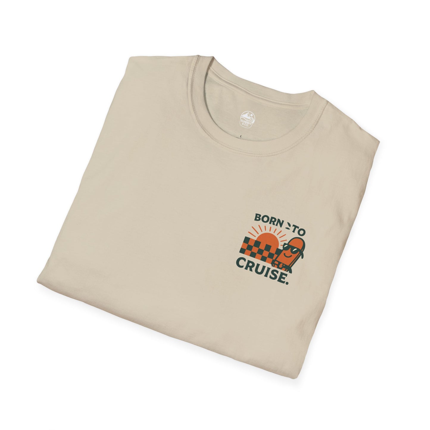 Summit&Co. Softstyle Tee-Born To Cruise (w/Back Design)