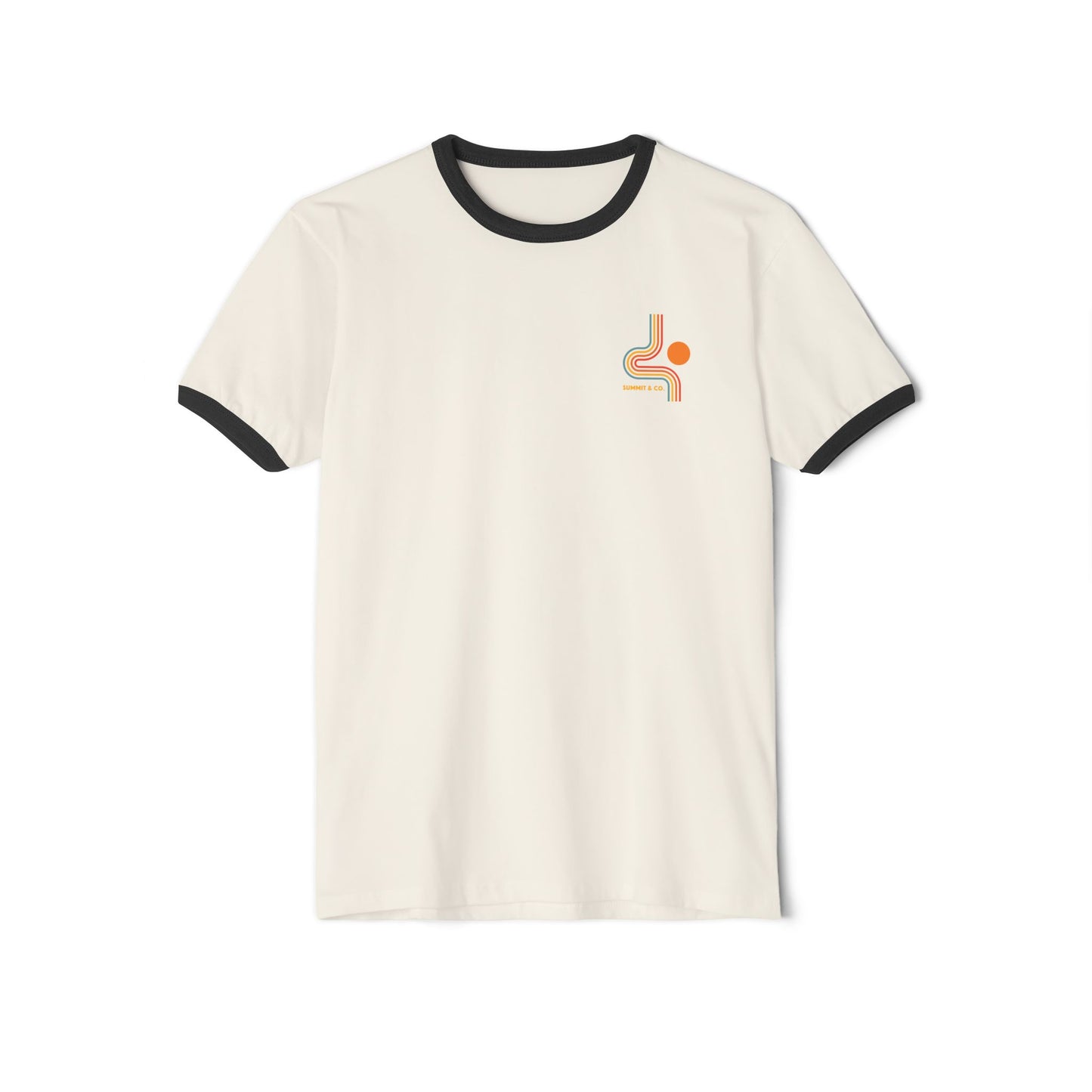 Summit&Co. Women's Ringer Abstract Logo Tee