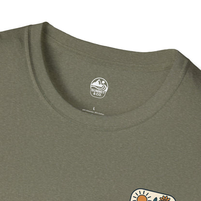 Summit&Co. Softsyle Tee-Floral Logo