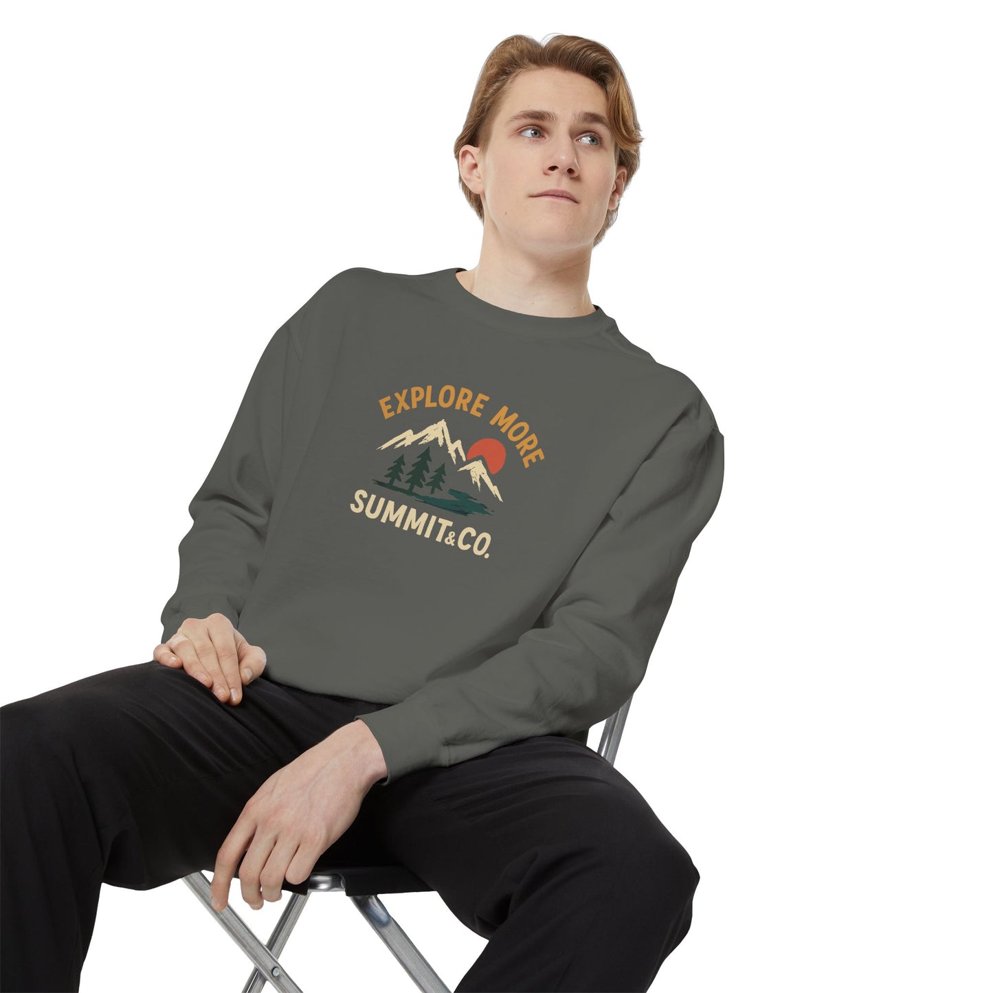 Women's Garment-Dyed Explore More Sweatshirt
