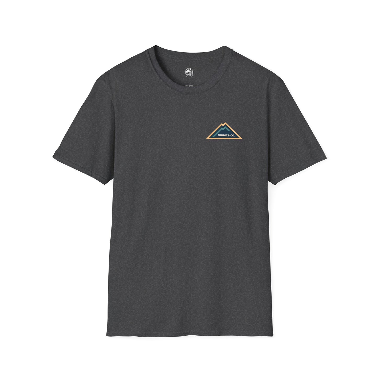 Summit&Co. Softstyle Tee-Mountain& Line
