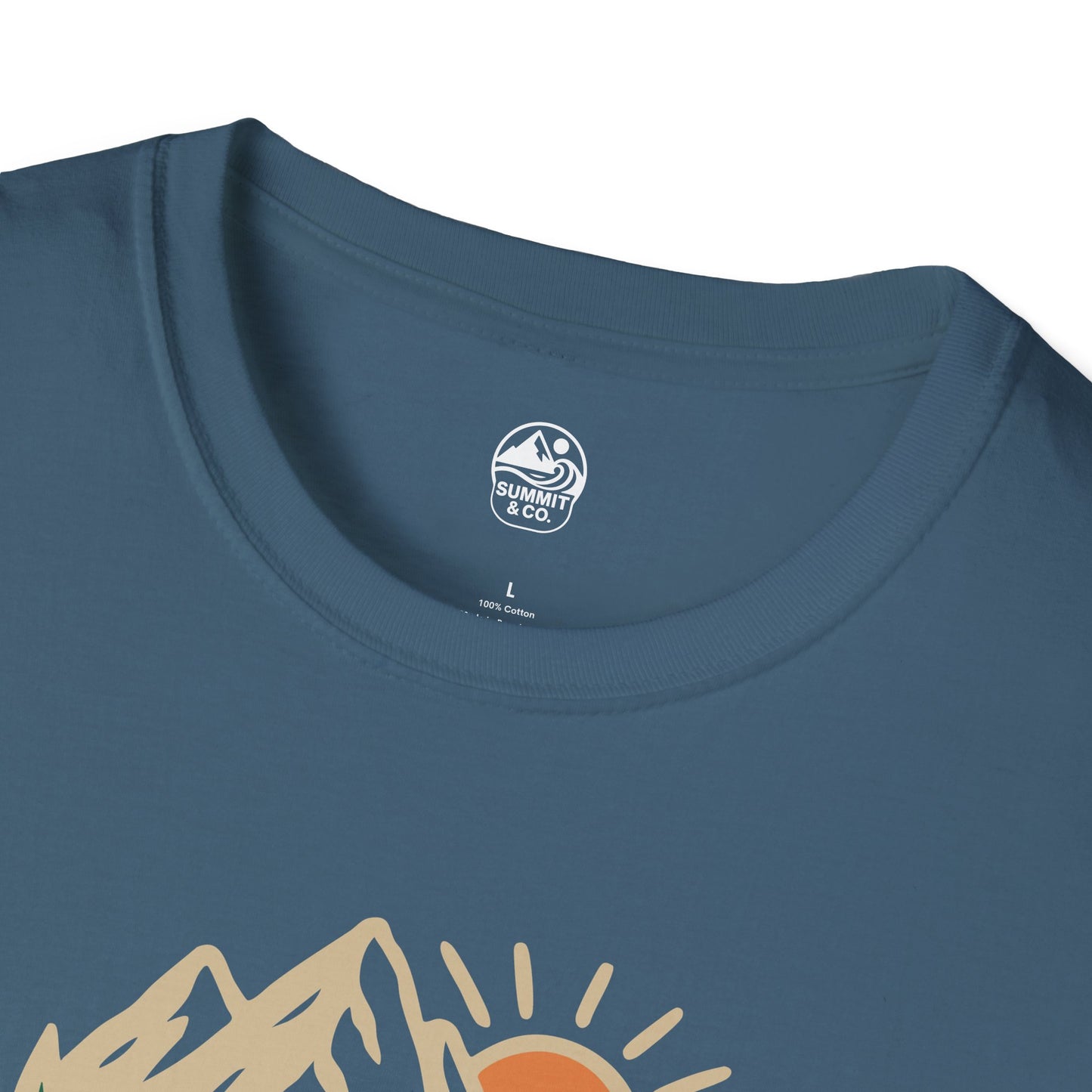 Summit&Co. Softstyle Tee-Brushed Mountains