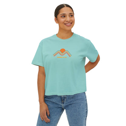 Summit&Co. Women Boxy Tee-Rainbow