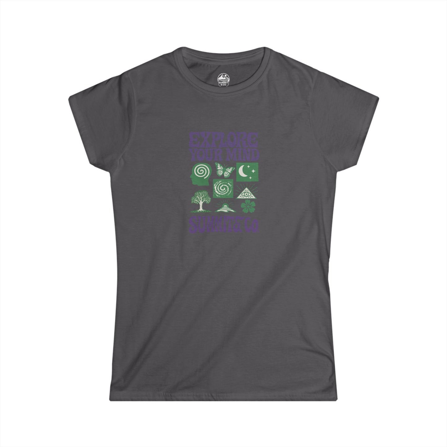 Summit&Co. Women's Slim Explore Your Mind Tee