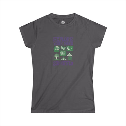 Summit&Co. Women's Slim Explore Your Mind Tee